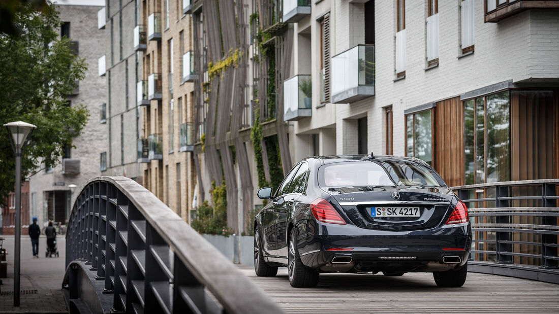 Mercedes S 500 Plug-in-Hybrid lang, Heckansicht