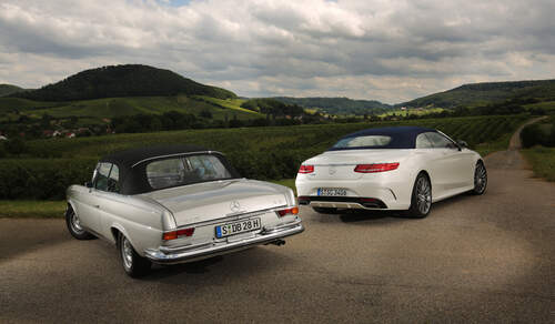 Mercedes S 500 und SE 280 3.5 Cabrio, Impression, Ausfahrt