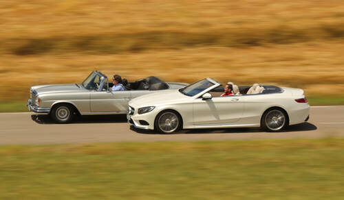 Mercedes S 500 und SE 280 3.5 Cabrio, Impression, Ausfahrt