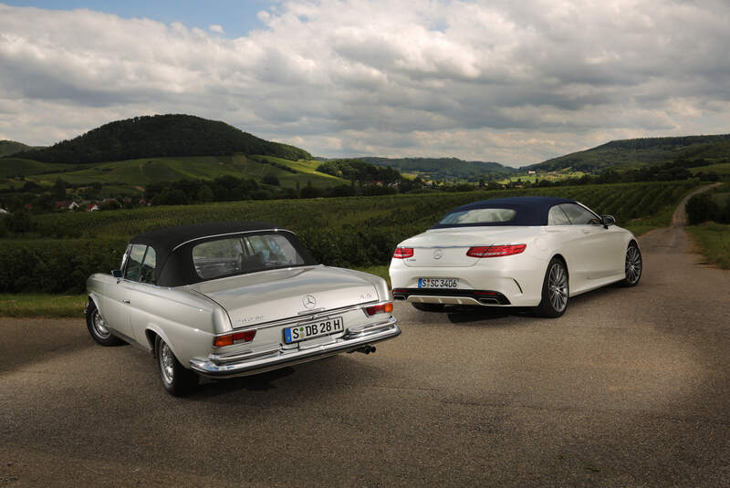 Mercedes S 500 und SE 280 3.5 Cabrio, Impression, Ausfahrt