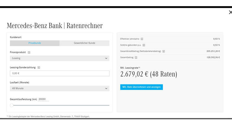 Neue Mercedes S Klasse Konfiguriert 2 680 Euro Monatsrate Auto Motor Und Sport