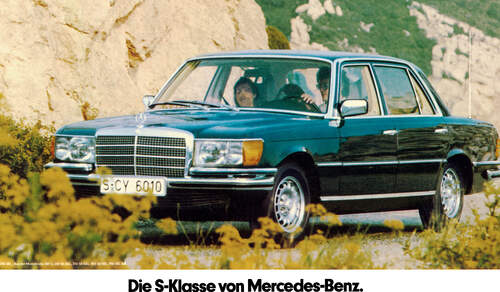 Mercedes S-Klasse, W116, Werbung