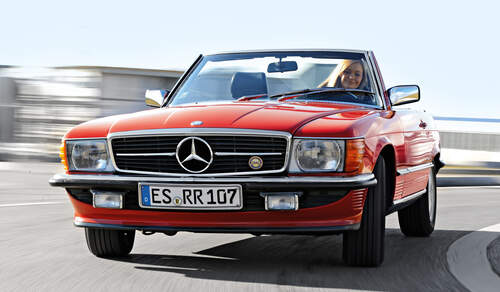 Mercedes SL (R107), Frontansicht
