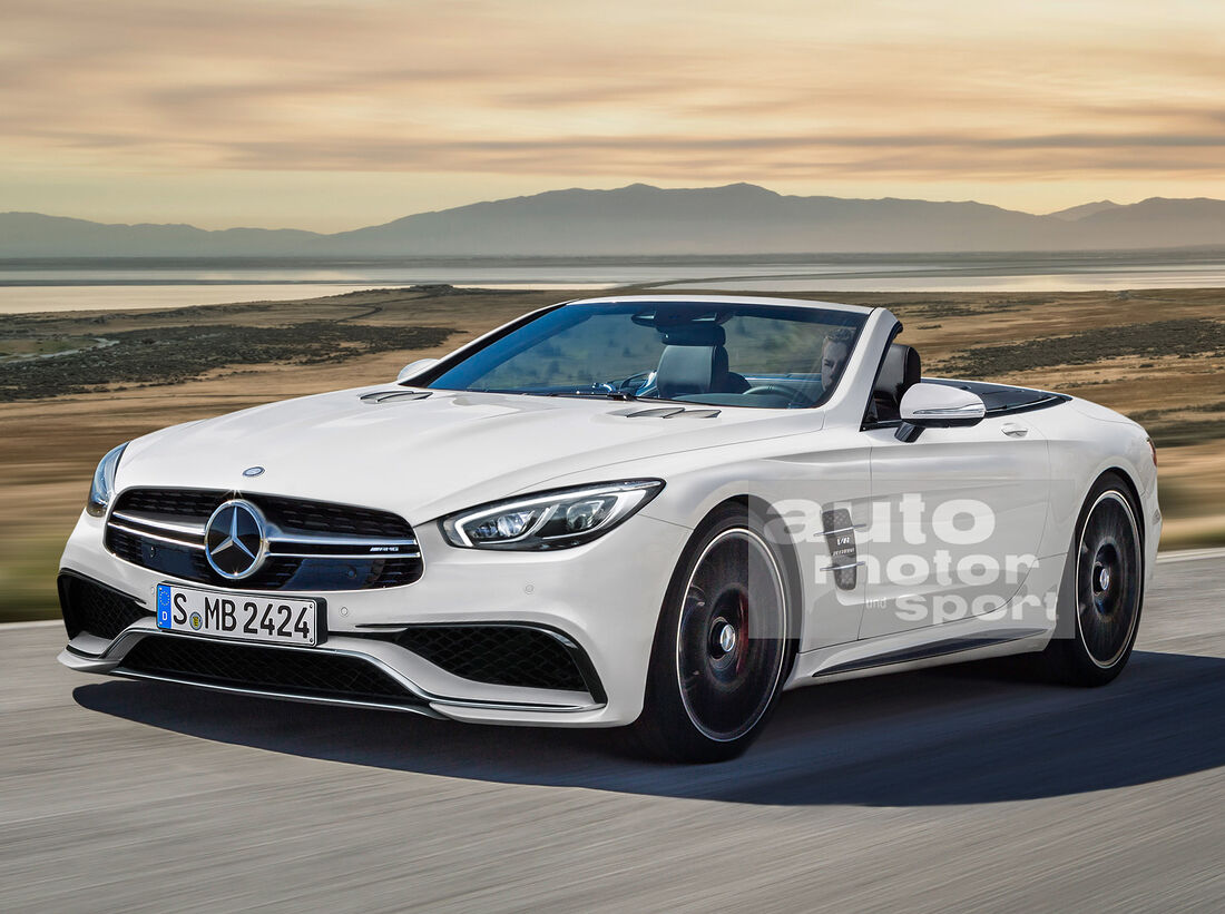 Mercedes SL кабриолет белый 2017