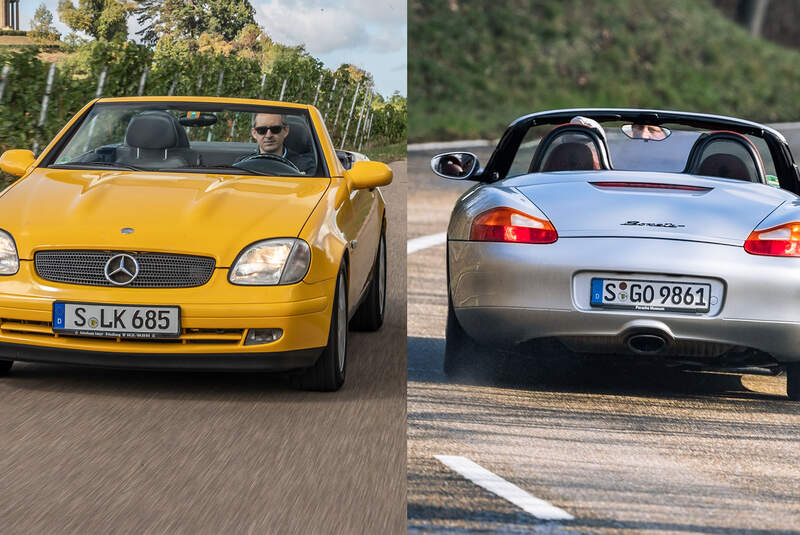Mercedes SLK (R 170) und Porsche Boxster (986) im Vergleich