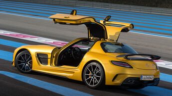 Mercedes SLS AMG Black Series, Heckansicht, Flügeltür