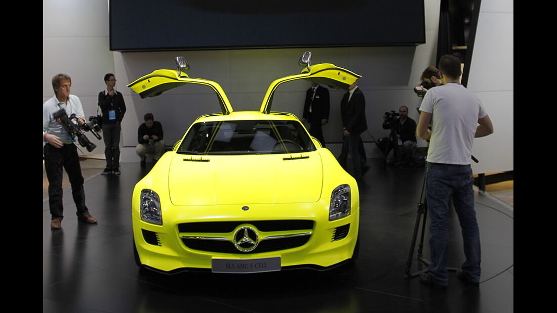Mercedes SLS AMG E-Cell, Detroit Motor Show, Rundgang
