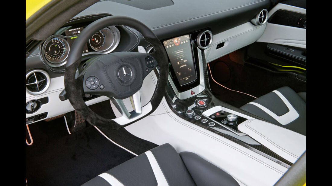 Mercedes SLS AMG E-Cell, Innenraum, Cockpit