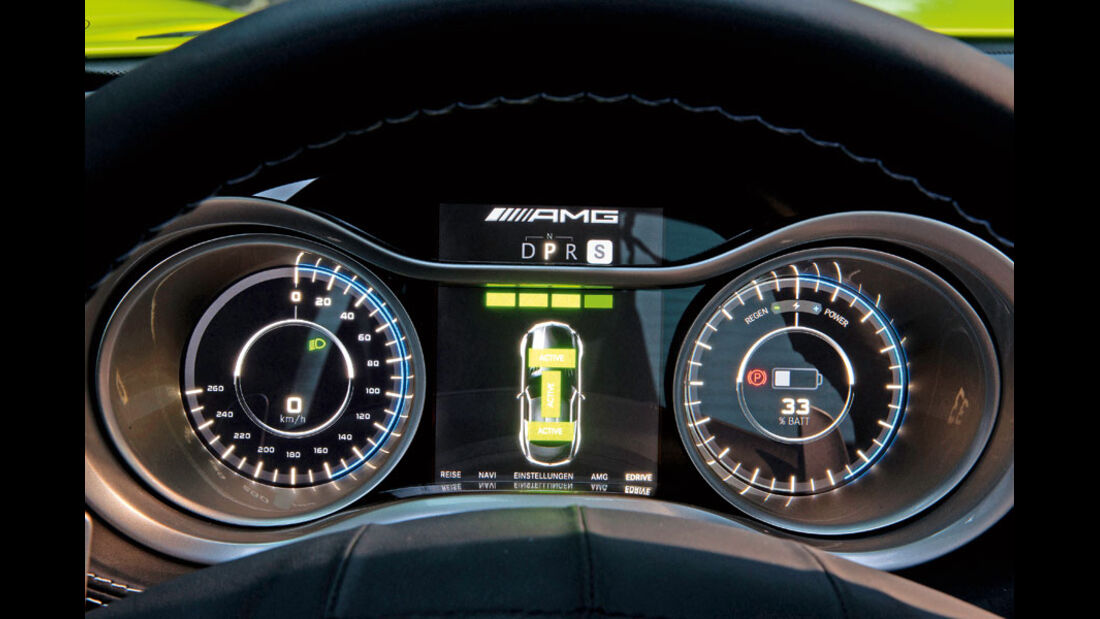 Mercedes SLS AMG E-Cell, Instrumente