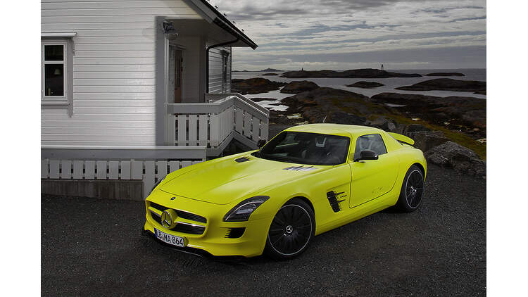 Mercedes Sls Amg E Cell Flugelturer Mit Elektroantrieb Auto Motor Und Sport
