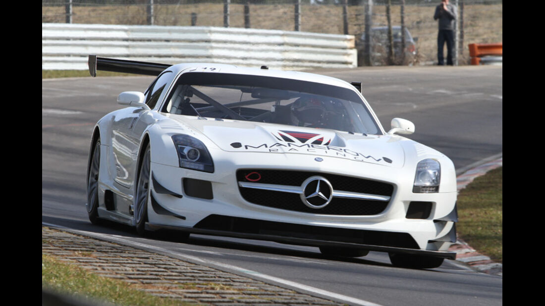 Mercedes SLS AMG GT3, Mamerow Racing, Rennwagen, Nürburgring