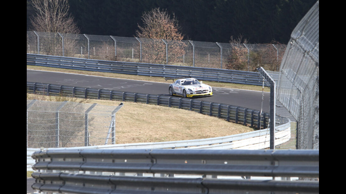 Mercedes SLS AMG GT3, ROWE Racing, Rennwagen, Nürburgring