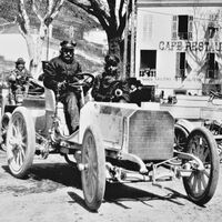 Mercedes Simplex 35 PS con Baron Henry de Rothschild Bergrennen, Fahrer Wilhelm Werner, Nizza - La Turbie 29.03.1901