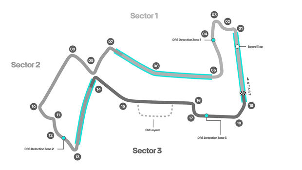 Mercedes - Strecken-Grafik - GP Singapur 2023