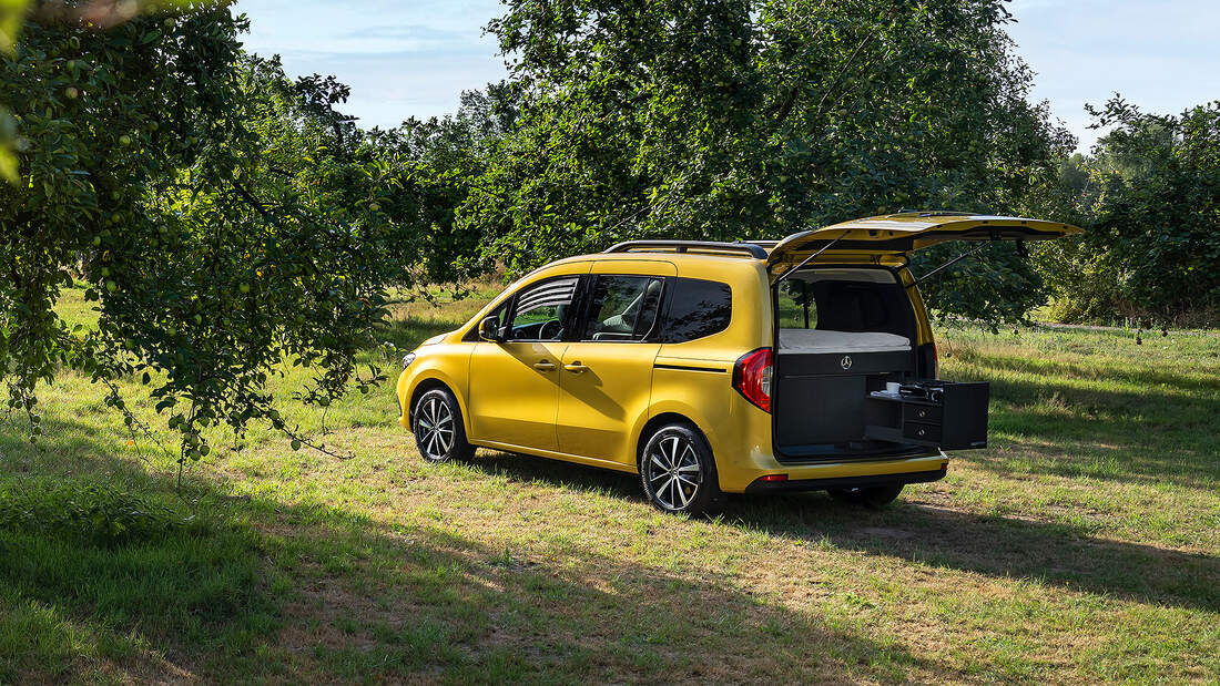 Mercedes TKlasse mit MarcoPoloModul Hochdachkombi mit Bett und