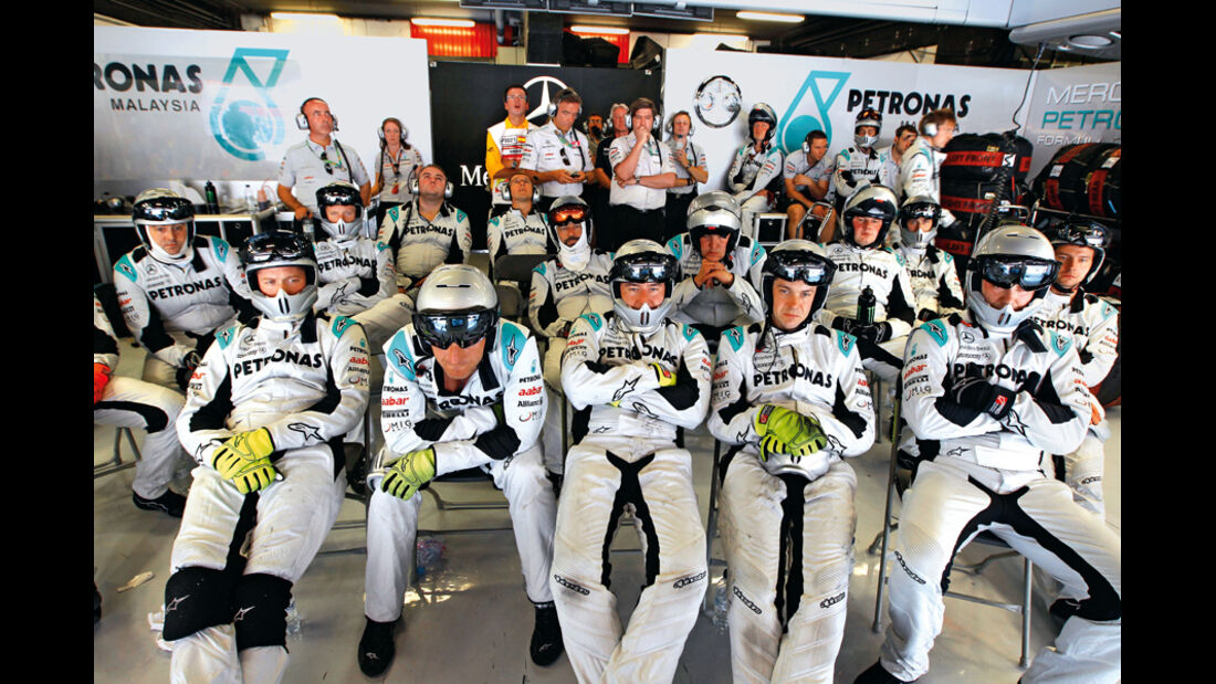 Mercedes-Team, Boxenstoppcrew
