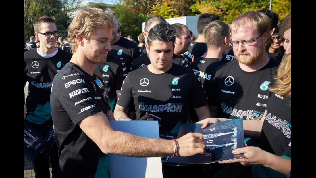 Mercedes Titel-Party 2015