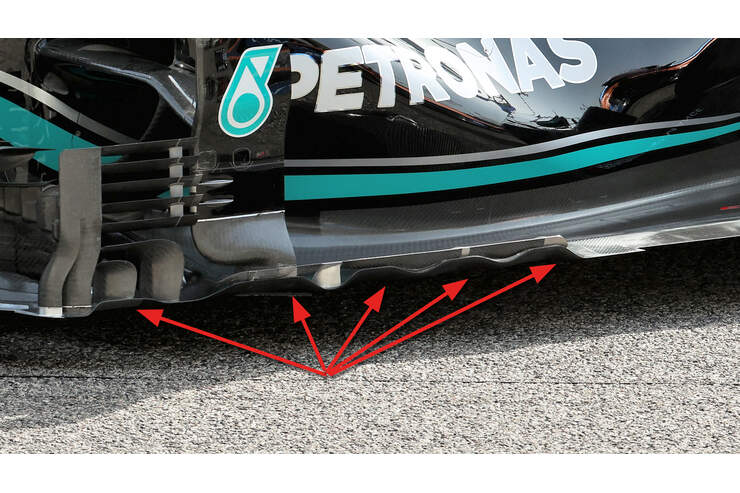 F1-Aerodynamik: Mercedes zeigt Unterboden-Trick | AUTO ...