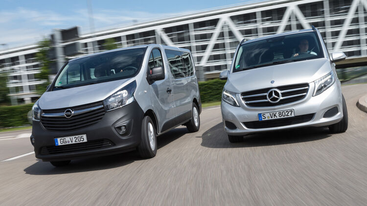 Mercedes V 2 D Gegen Opel Vivaro Combi Auto Motor Und Sport