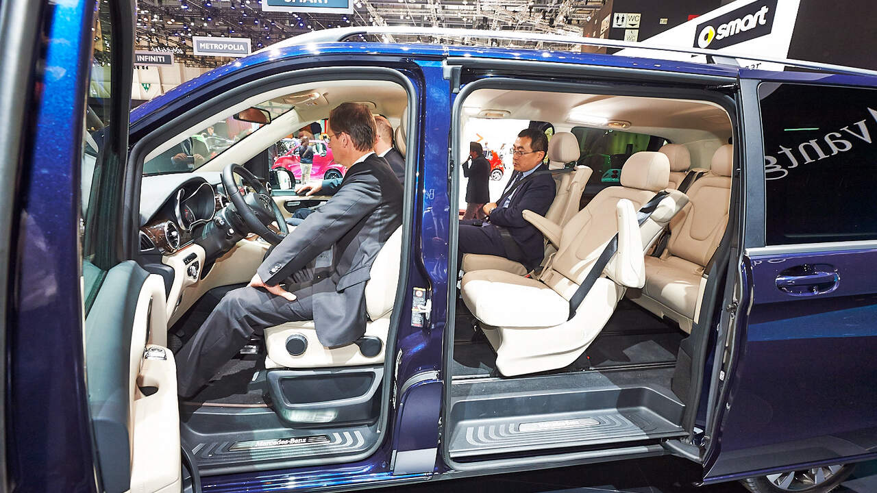 Mercedes V Klasse Auf Dem Genfer Autosalon 2014 Das Ist Der Viano Nachfolger Auto Motor Und Sport