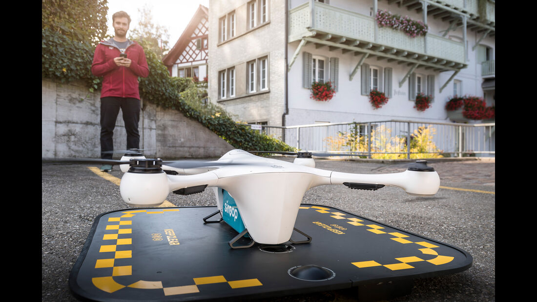 Mercedes Vans and Drones Pilotprojekt Zürich 2017