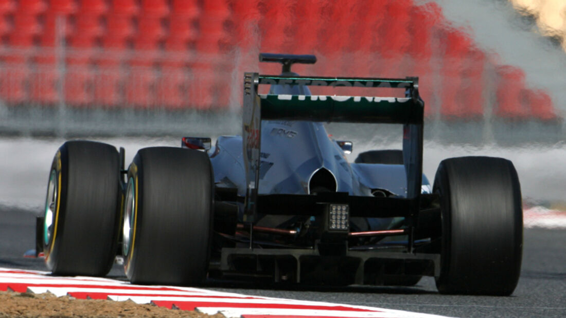 Mercedes W03 DRS Test Barcelona 2012