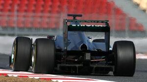 Mercedes W03 DRS Test Barcelona 2012