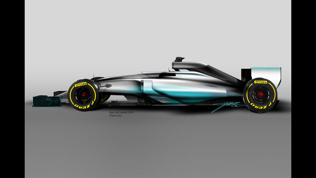 Mercedes W11 - F1 Concept 2020 - Cockpitschutz Kanzel - Formel 1