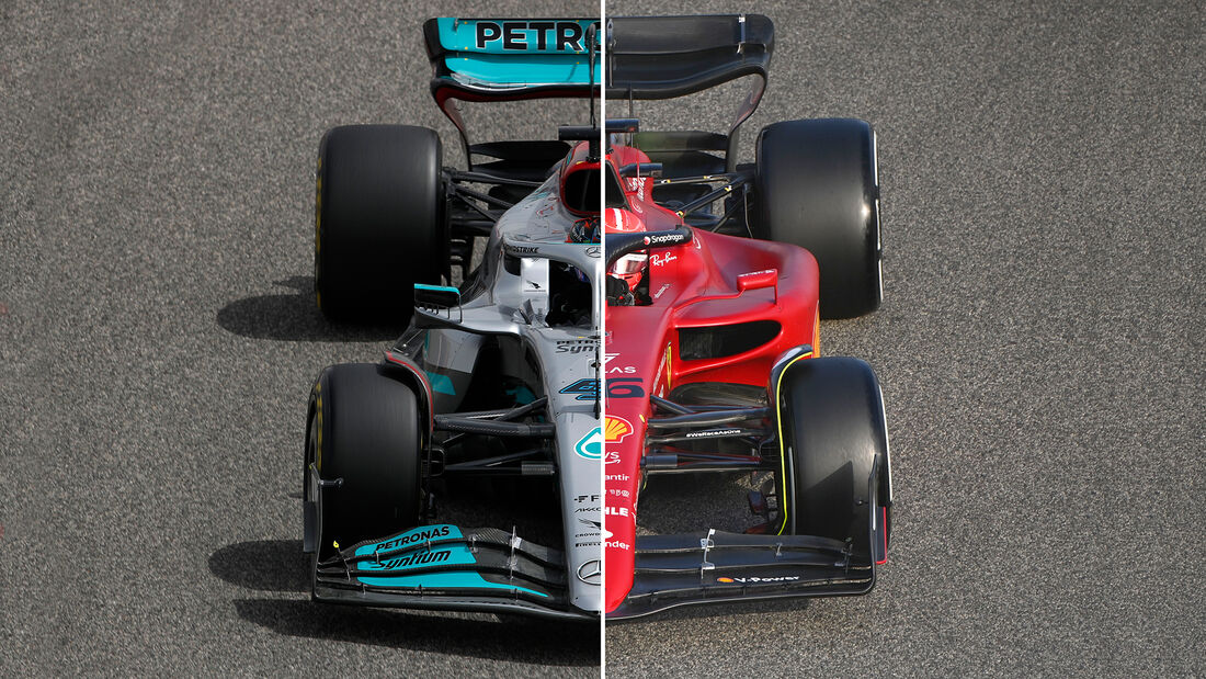 Mercedes vs. Ferrari - Vergleich - F1 - 2022