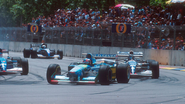Michael Schumacher - Benetton B194 - Damon Hill - Williams FW16B - GP Australien 1994 - Adelaide