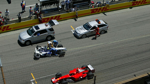 Michael Schumacher - Ferrari - Ralf Schumacher - Williams - GP USA 2004 - Indianapolis 