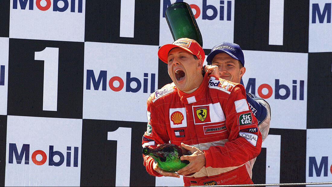 Michael Schumacher - Ferrari - Ralf Schumacher - Williams - Magny-Cours 2001