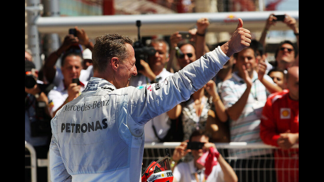 Michael Schumacher GP Europa 2012 Daumen hoch