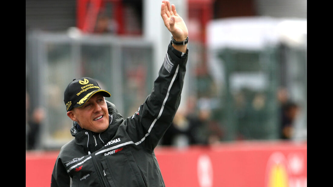 Michael Schumacher Rennen GP Belgien 2011