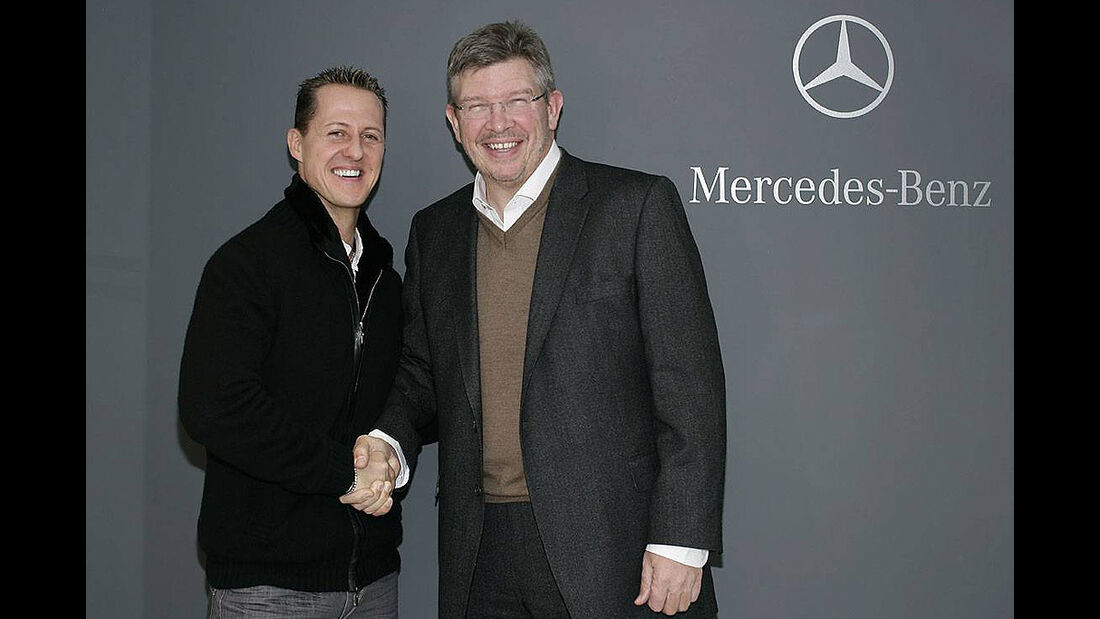 Michael Schumacher & Ross Brawn