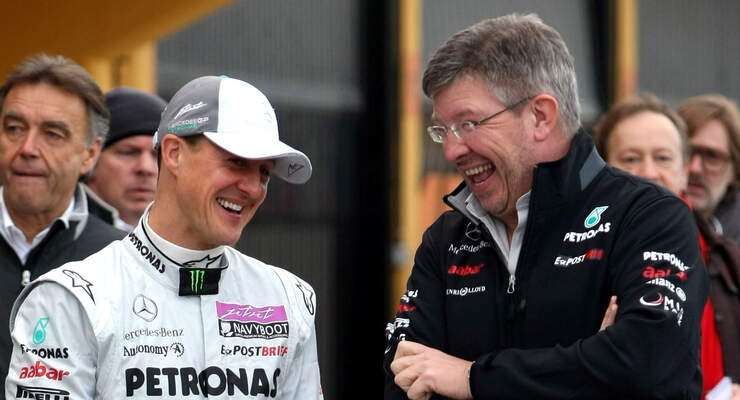 Michael Schumacher Ross Brawn 2011