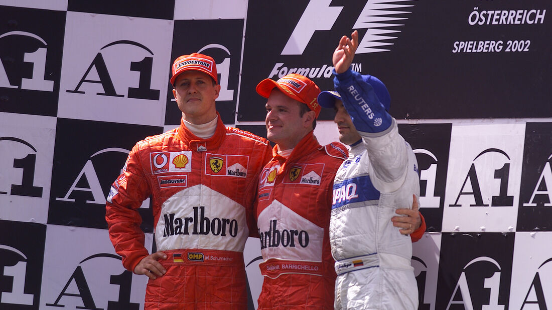Michael Schumacher - Rubens Barrichello - Juan Pablo Montoya - GP Österreich 2002