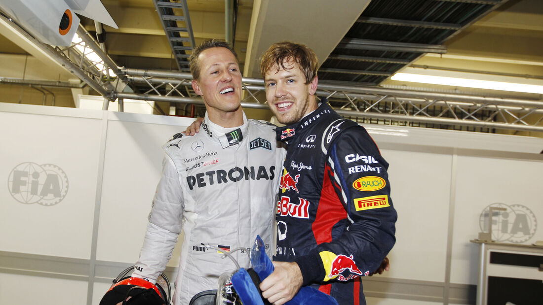 Michael Schumacher & Sebastian Vettel - GP Brasilien 2012