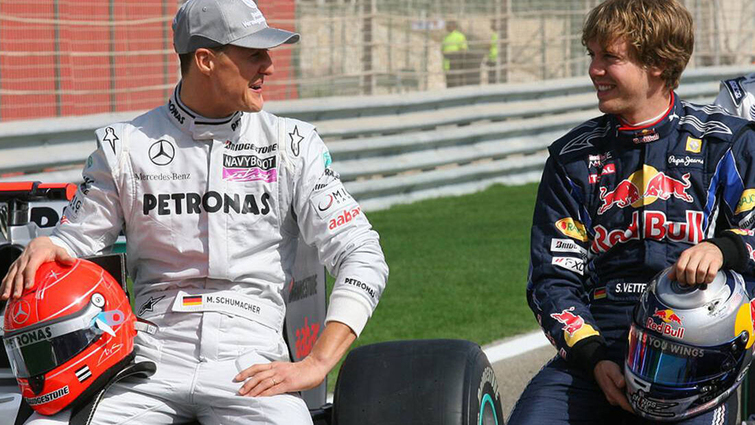 Michael Schumacher und Sebastian Vettel