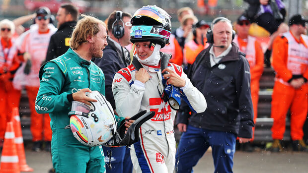 Mick Schumacher - Sebastian Vettel - Formel 1 - GP England - 3. Juli 2022