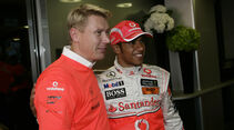 Mika Häkkinen & Lewis Hamilton