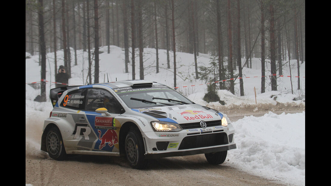 Mikkelsen, VW Polo R WRC, Rallye Schweden 2014