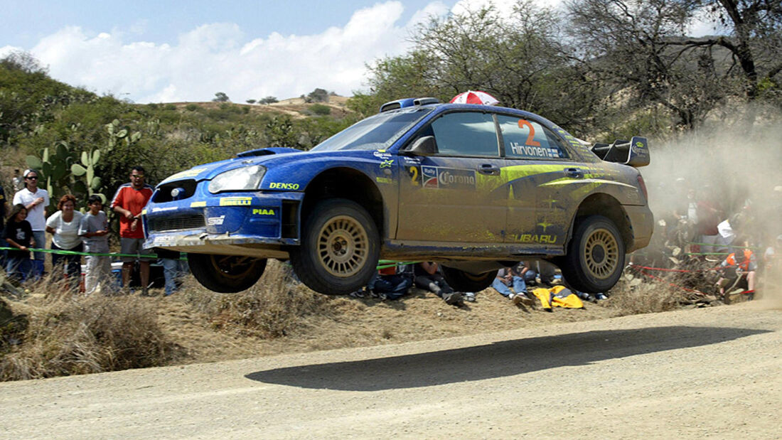 Mikko Hirvonen, Rallye Mexiko 2004, Rallye-Sprünge