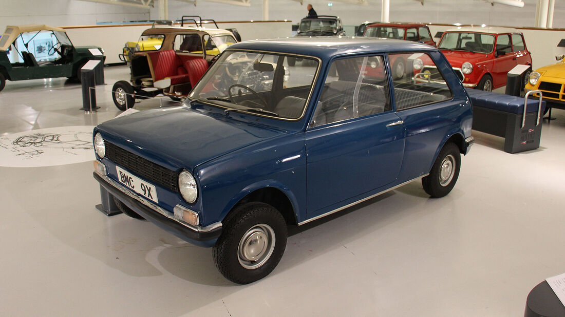Mini 9X Prototyp im British Motor Museum