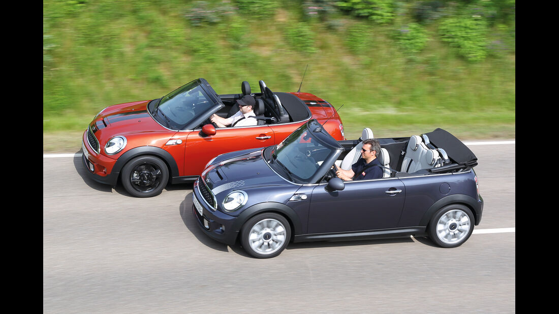 Mini Cabrio, Mini Roadster, Seitenansicht