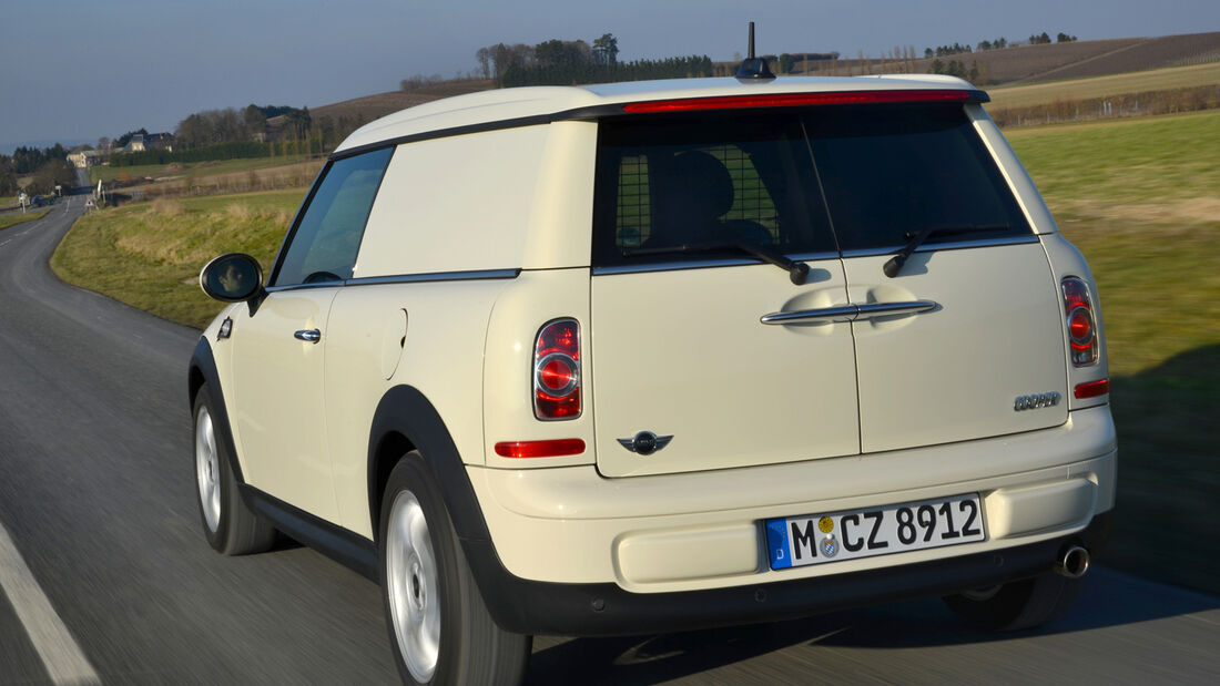 Mini Cooper D Clubvan, Heckansicht