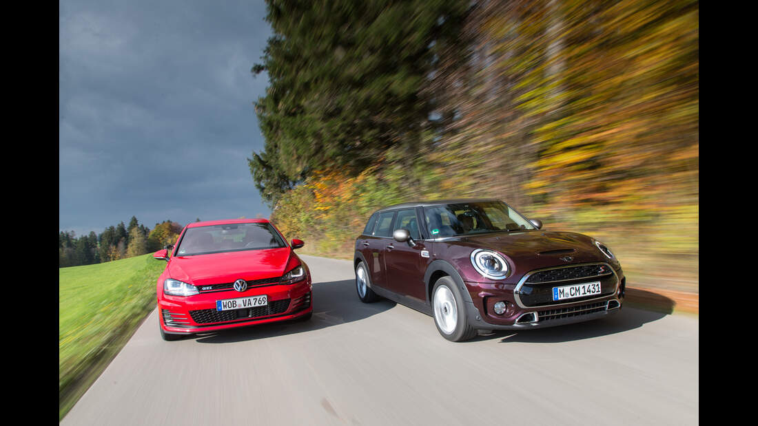 Mini Cooper S Clubman gegen VW Golf GTI AUTO MOTOR UND SPORT