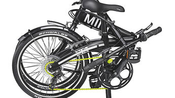 Mini Folding Bike, gefaltet