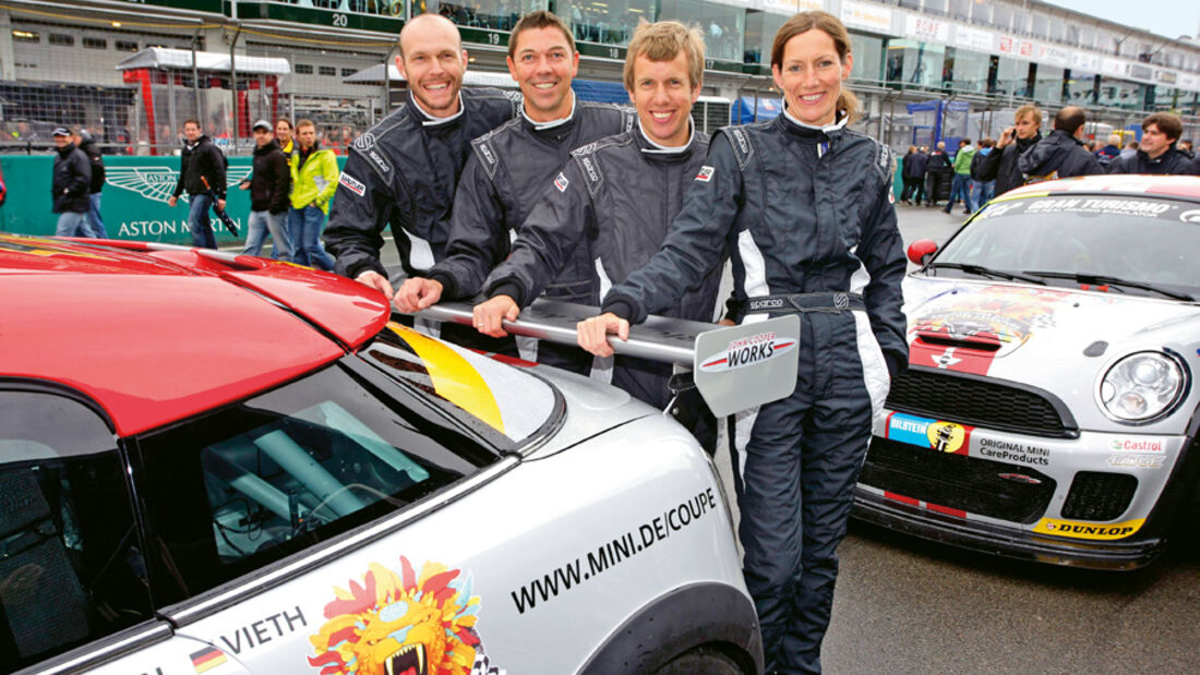Mini John Cooper Works Coupe Endurance, Jürgen Schmarl, Ralf Mertin, Henrik Vieth, Anja Wasserteufel, Nürburgring