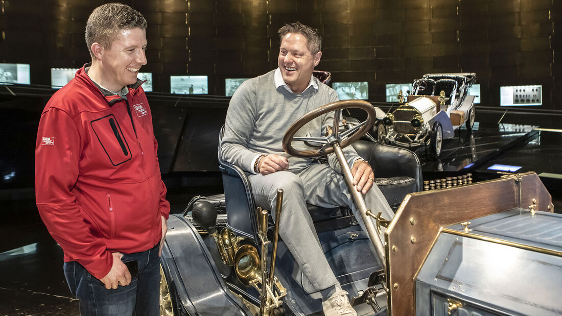 Mit Gorden Wagener im Mercedes-Museum